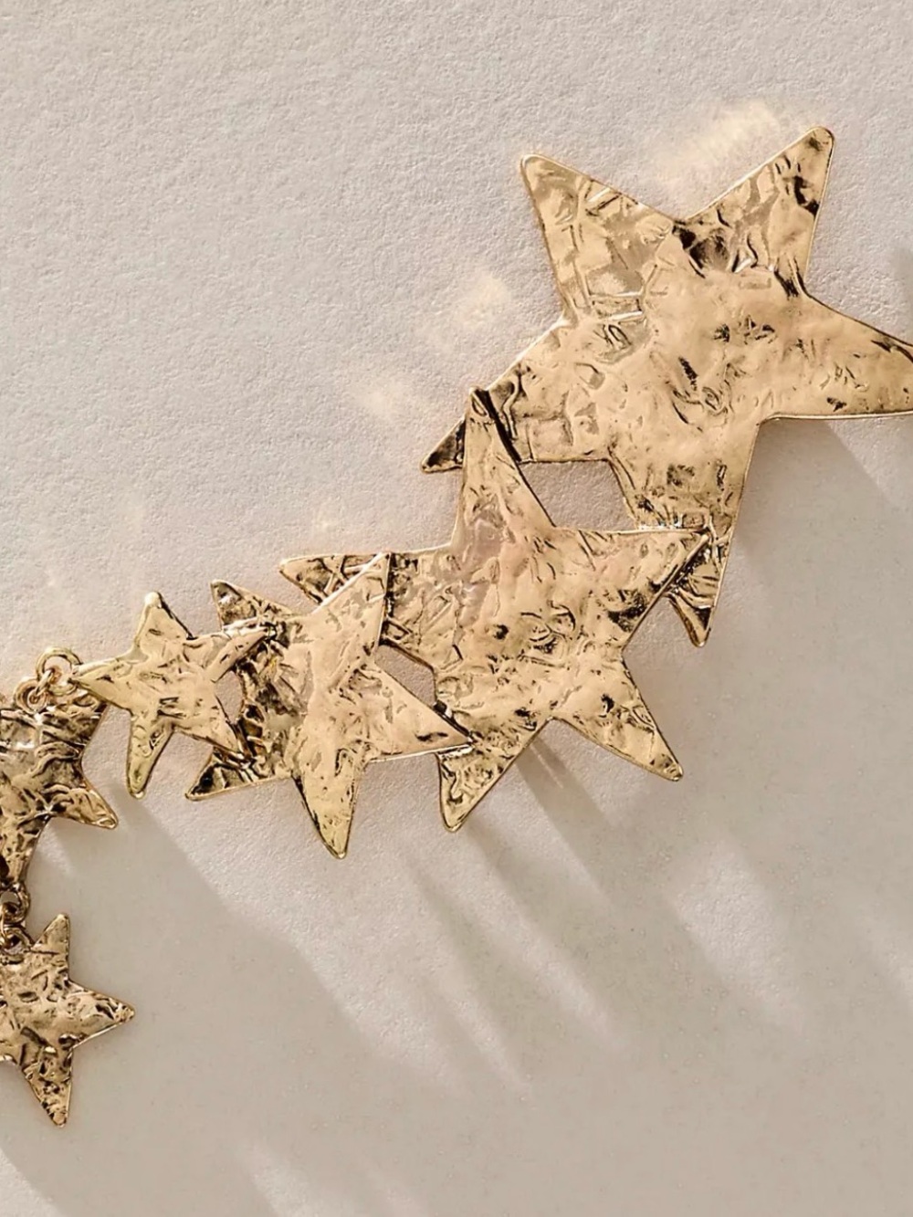 Free People Metallic Gold Star Brooch NWT
